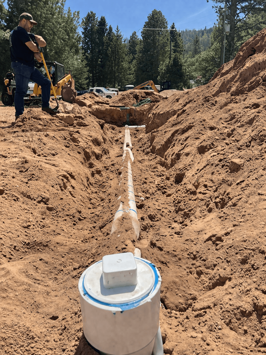 Drainfield system detail