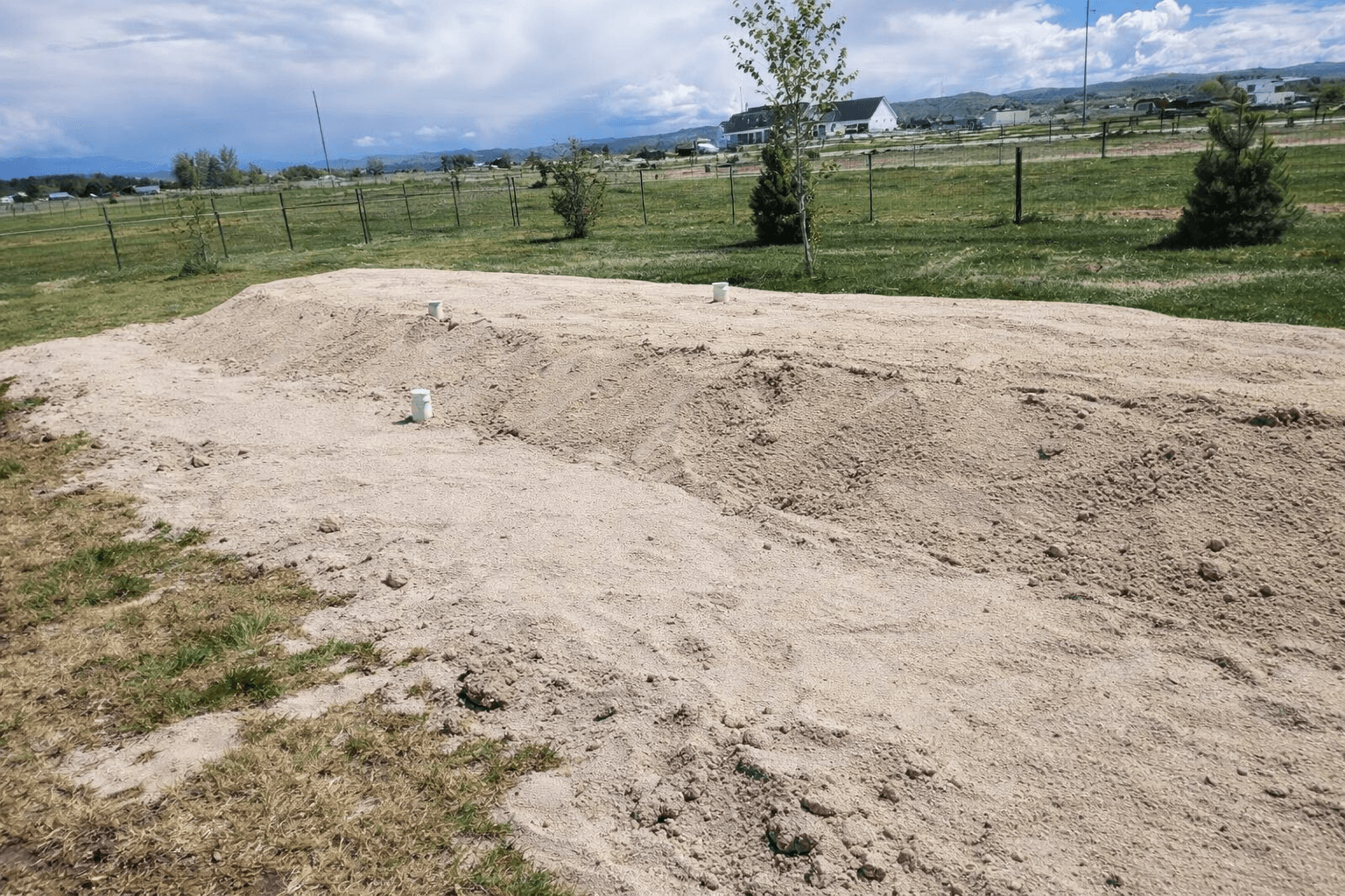Finished drainfield site